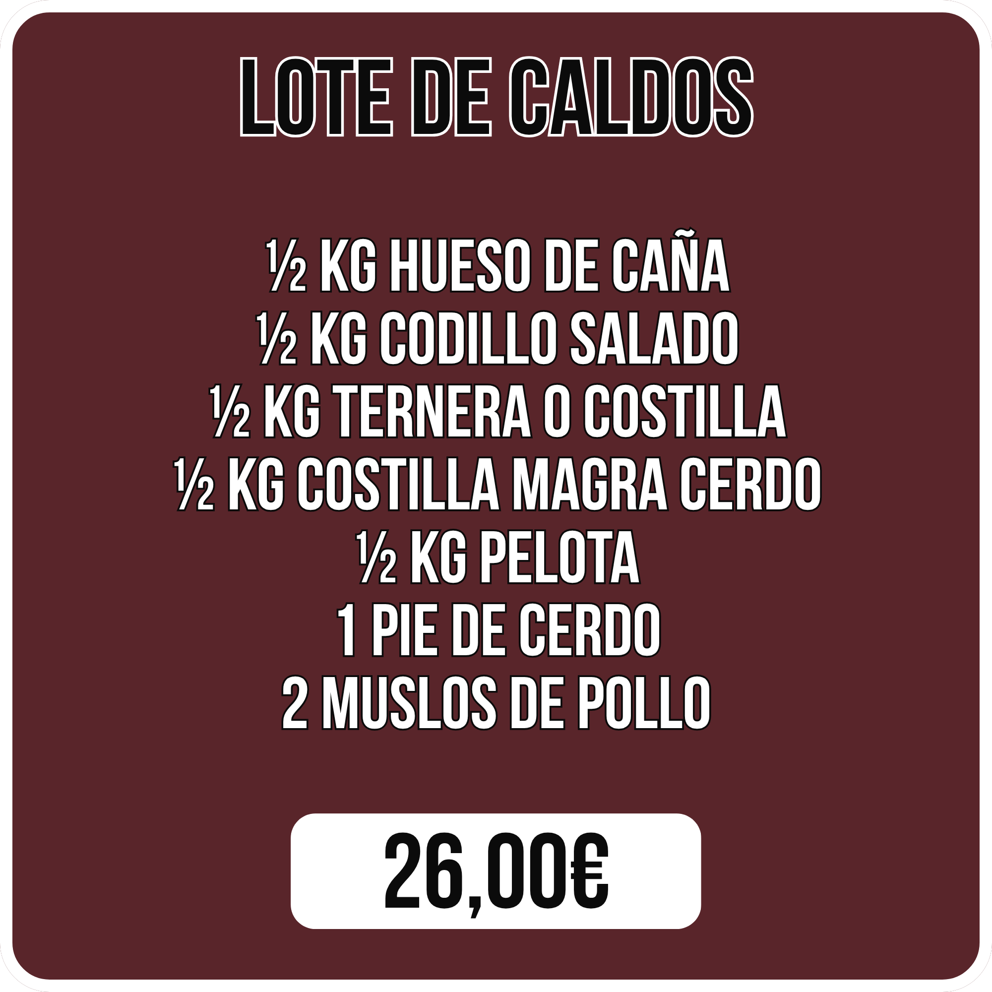 Lote de Caldos